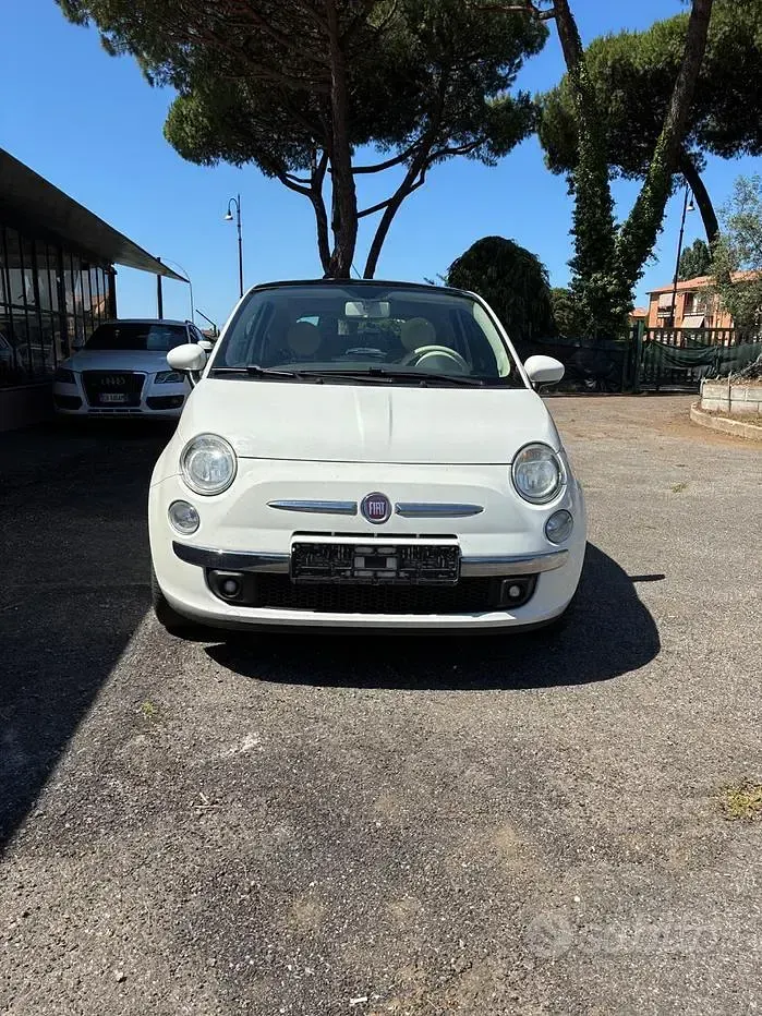 Usata Fiat 500 Lounge 69 CV (50 kW) 2009 Bianco Cabrio