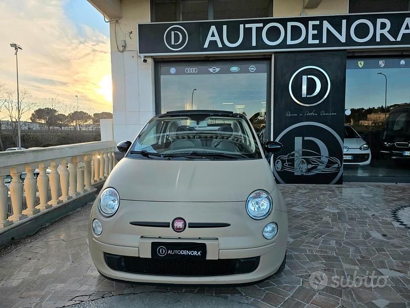 Usata Fiat 500C Lounge 69 CV (50 kW) 2013 Beige Cabrio