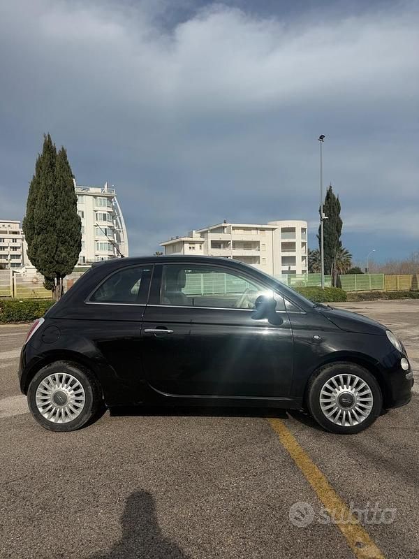 Usata Fiat 500 Lounge 69 CV (50 kW) 2009 Nero Cabrio