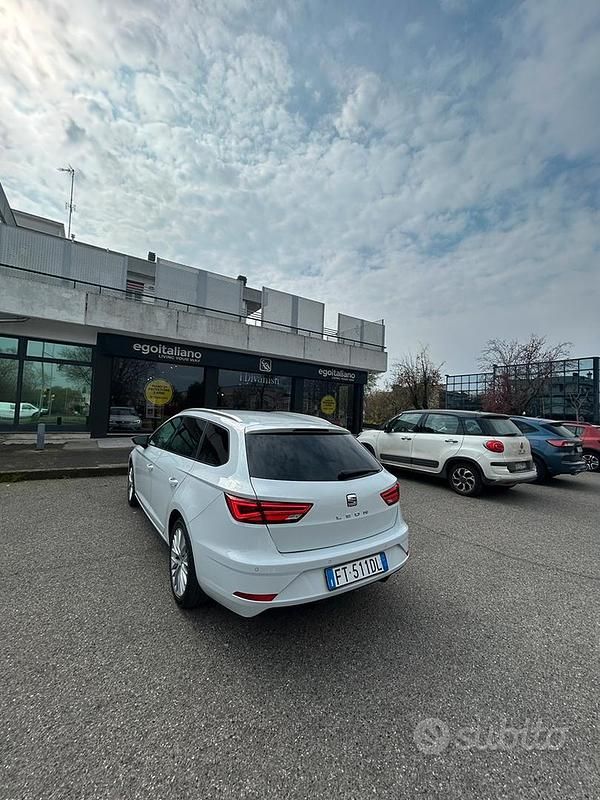 Usata Seat Leon 116 CV (85 kW) 2018 Bianco Station wagon