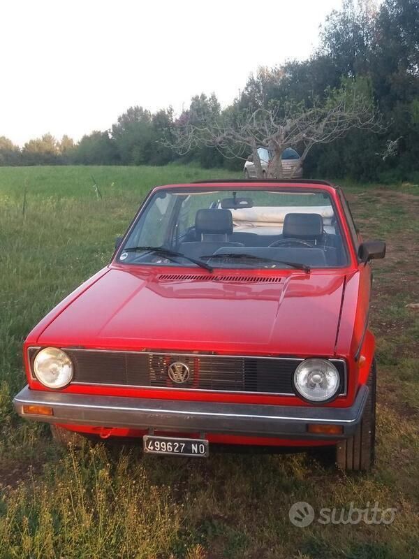 Usata VW Golf Cabriolet 54 CV (39 kW) 1983 Rosso Cabrio