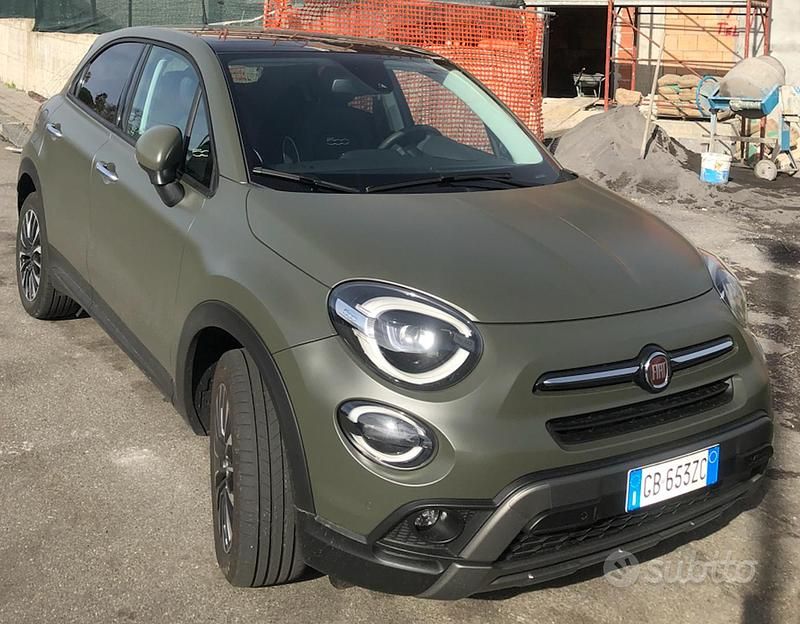 Usata Fiat 500X Cross 150 CV (110 kW) 2020 Verde SUV