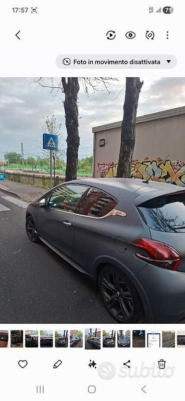 Usata Peugeot 208 GTi 208 CV (152 kW) 2015 Grigio Utilitaria