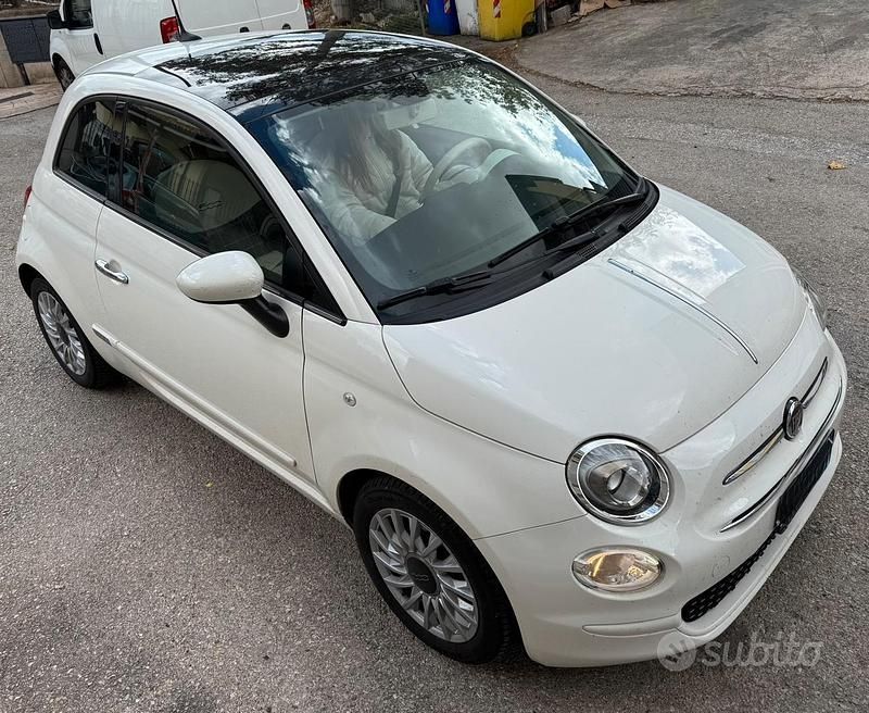Usata Fiat 500 Lounge 69 CV (50 kW) 2018 Bianco Utilitaria