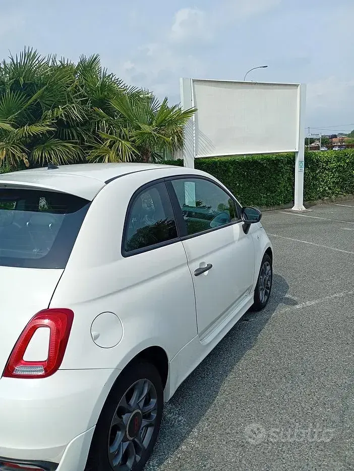 Usata Fiat 500 95 CV (69 kW) 2018 Bianco Berlina