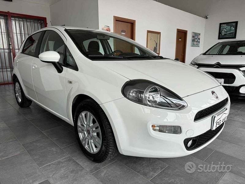 Usata Fiat Punto Lounge 75 CV (55 kW) 2014 Bianco Utilitaria