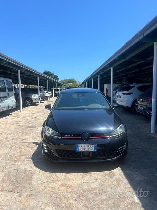 Usata VW Golf VII GTD 184 CV (135 kW) 2016 Nero Utilitaria