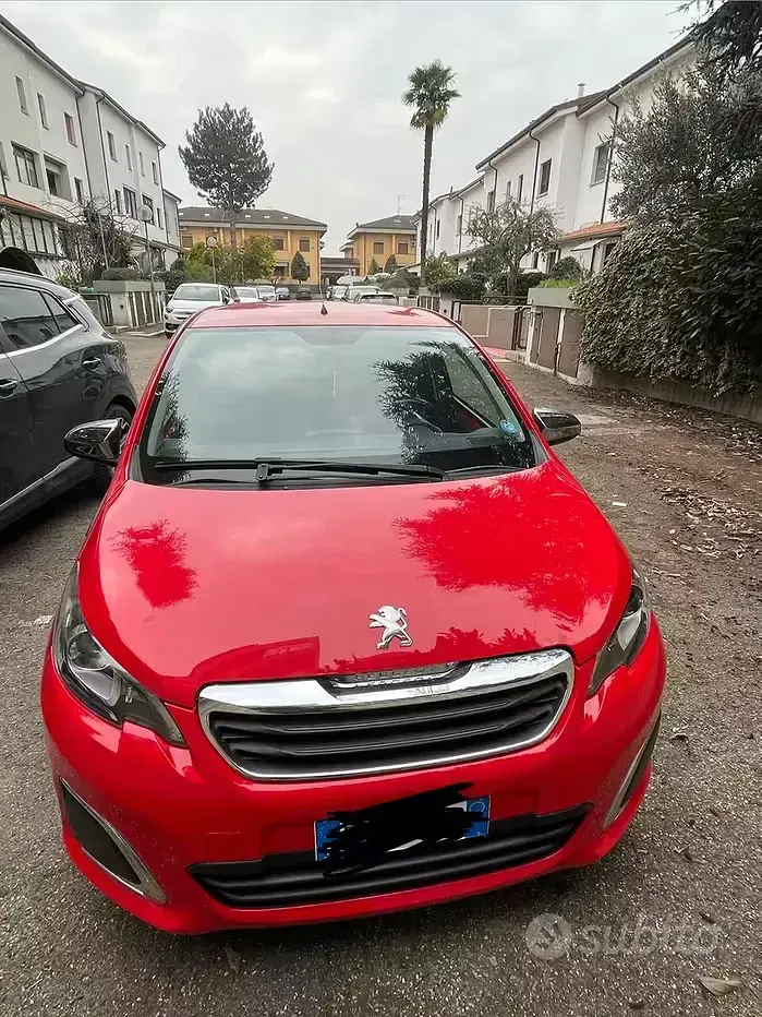Usata Peugeot 108 S 72 CV (52 kW) 2019 Rosso Berlina