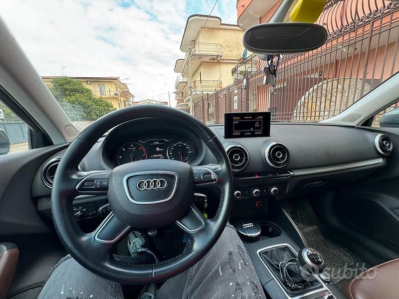 Usata Audi A3 Ambition 110 CV (80 kW) 2014 Grigio Berlina