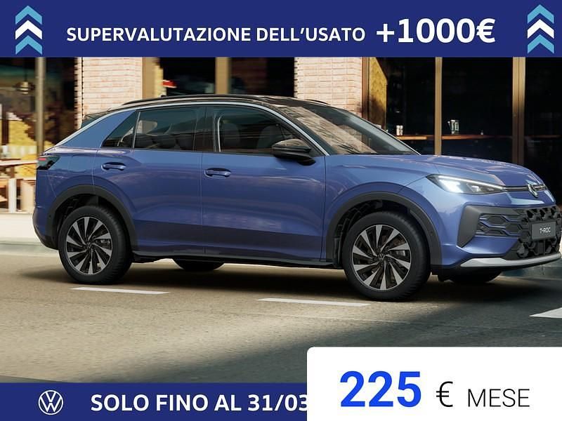 Nuova VW T-Roc Life 116 CV (85 kW) 2026 Celestial blue metallizzato nero SUV