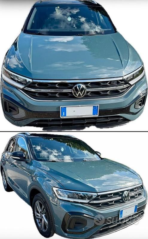 Usata VW T-Roc R-line 110 CV (80 kW) 2022 Verde SUV