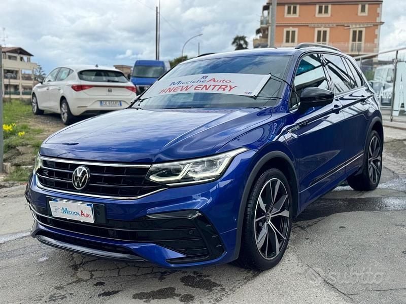 Usata VW Tiguan R-line 150 CV (110 kW) 2022 Blu SUV