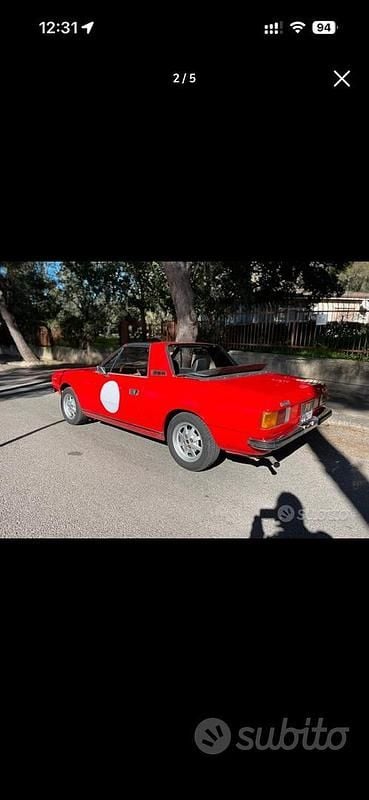 Usata Lancia Beta 1970 Rosso Cabrio
