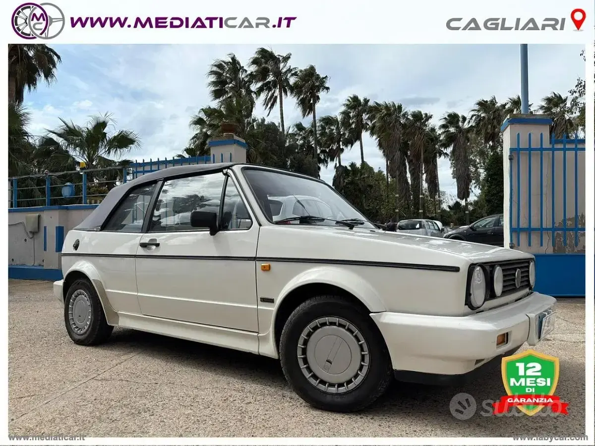 Usata VW Golf Cabriolet 73 CV (53 kW) 1991 Bianco Cabrio