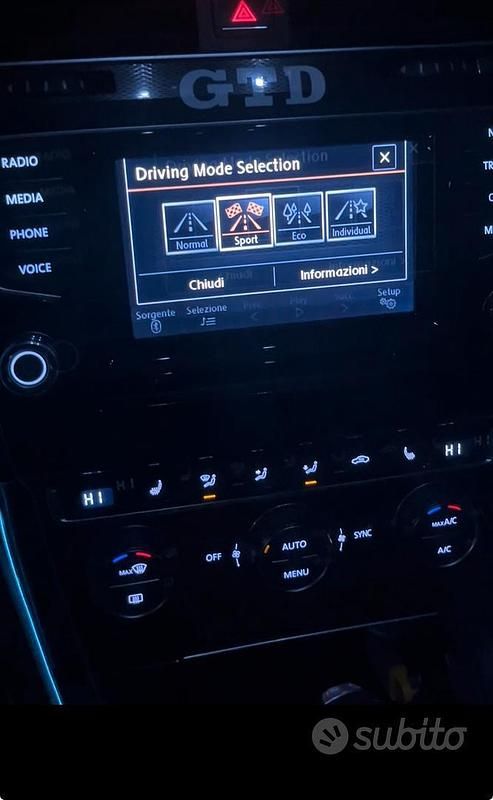 Usata VW Golf VII GTD 230 CV (169 kW) 2014 Blu Berlina