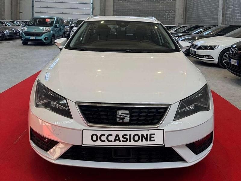 Usata Seat Leon ST Business 116 CV (85 kW) 2018 Bianco Station wagon