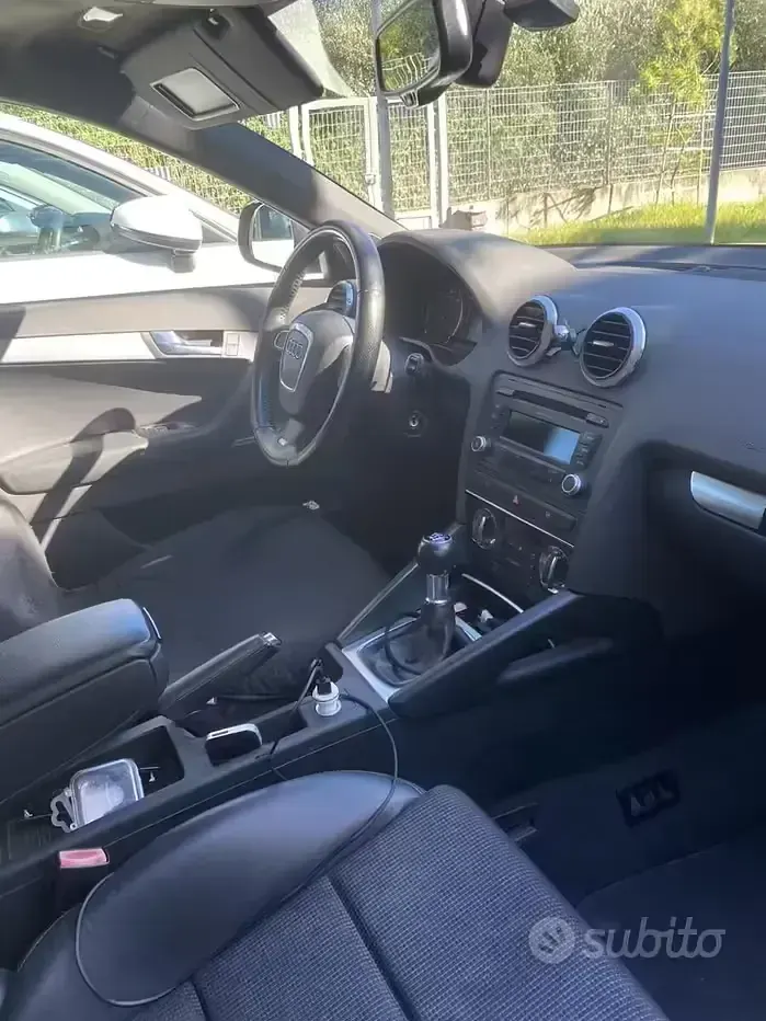 Usata Audi A3 170 CV (125 kW) 2009 Nero Utilitaria