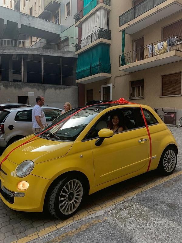 Usata Fiat 500 2008 Giallo Berlina