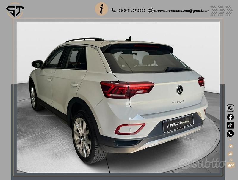 Usata VW T-Roc R-line 150 CV (110 kW) 2022 Bianco SUV