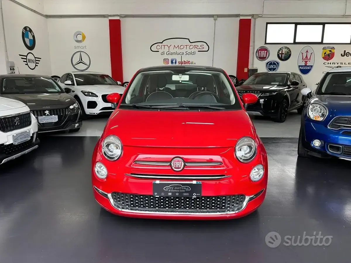 Usata Fiat 500 69 CV (50 kW) 2018 Rosso Berlina