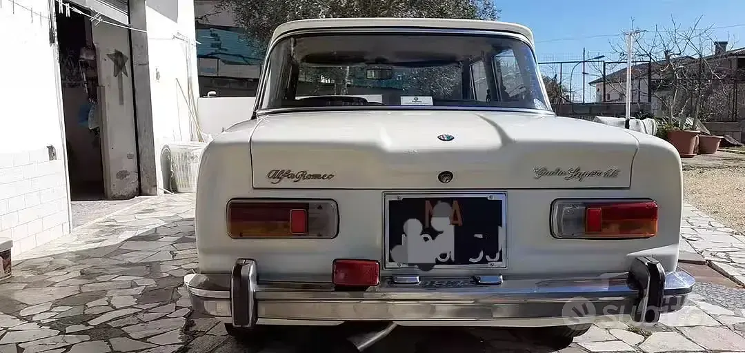 Usata Alfa Romeo Giulia 1300 1970 Bianco Berlina