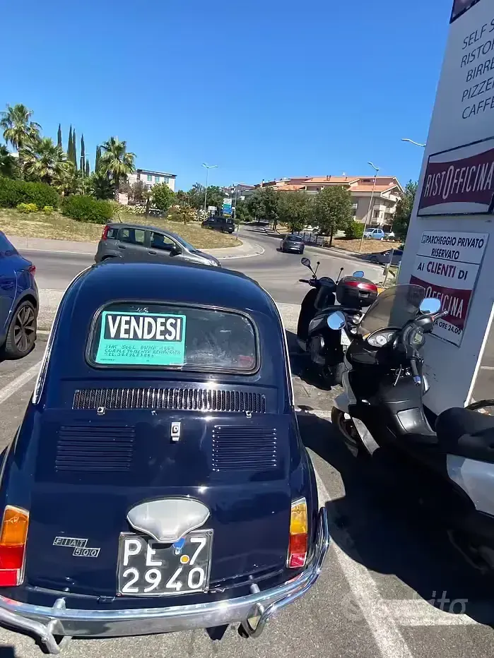 Usata Fiat 500 1960 Bluazzurro Utilitaria
