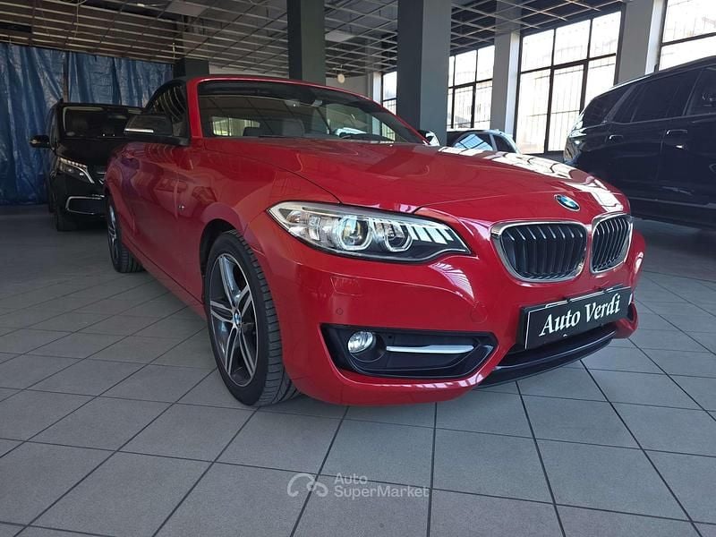 Usata BMW 220 Sport Line 184 CV (135 kW) 2015 Rosso Coupé