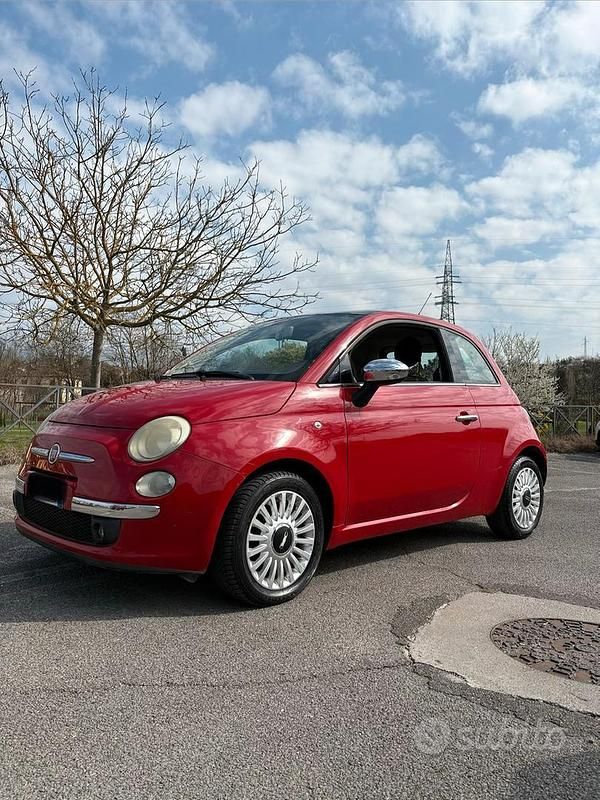Usata Fiat 500 2008 Rosso Utilitaria