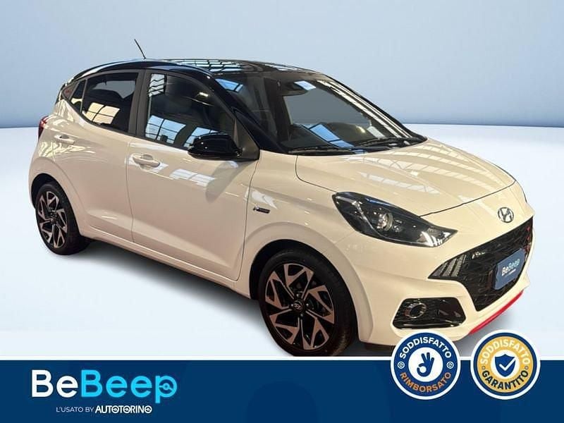 Usata Hyundai i10 N Line 100 CV (73 kW) 2022 Bianco pastello Utilitaria