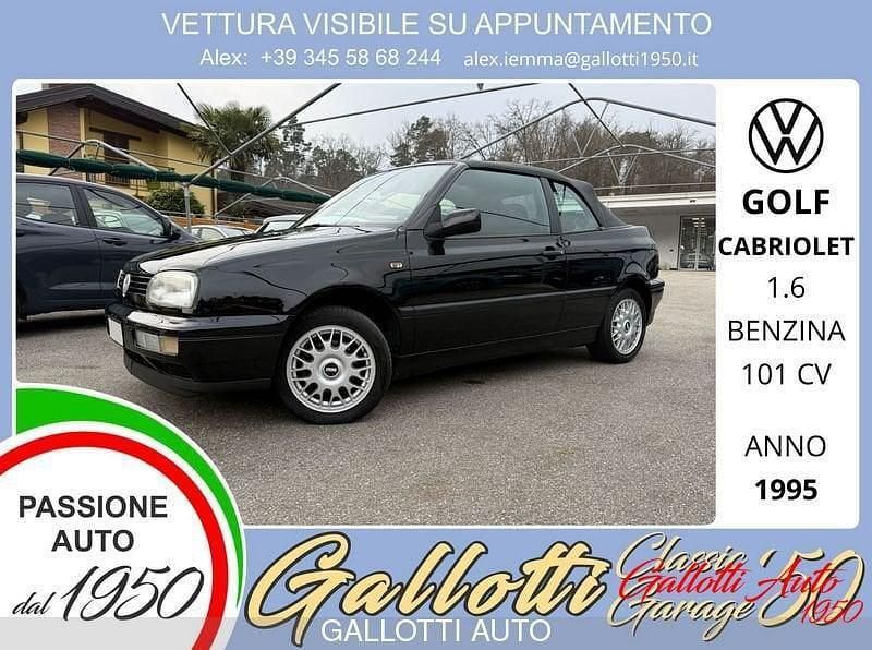 Usata VW Golf Cabriolet 101 CV (74 kW) 1995 Nero Cabrio
