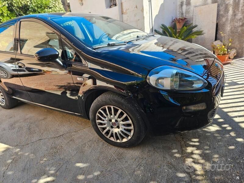 Usata Fiat Punto Lounge 75 CV (55 kW) 2014 Nero Utilitaria