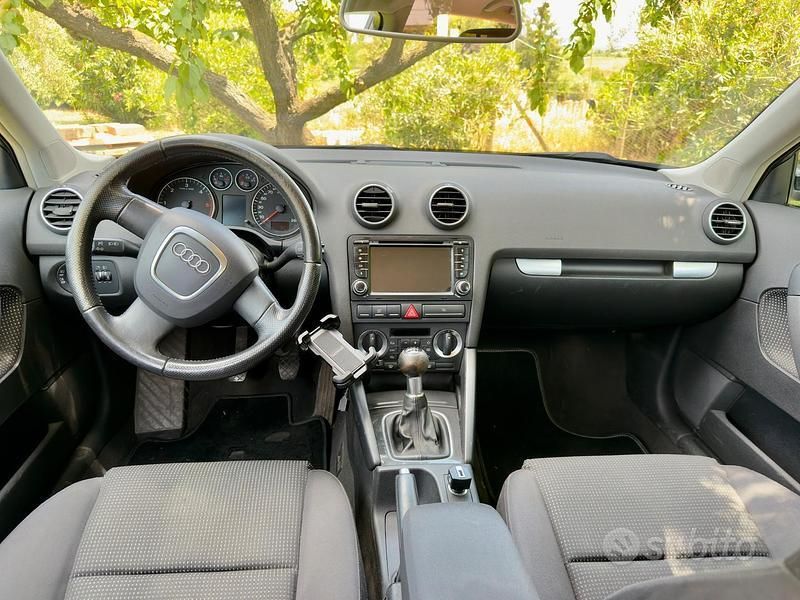 Usata Audi A3 Ambiente 140 CV (102 kW) 2007 Nero Utilitaria