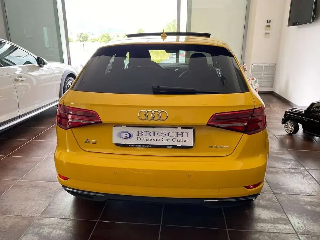 Usata Audi A3 Sportback e-tron Sport 110 kW (150 CV) 2018 Giallo Utilitaria