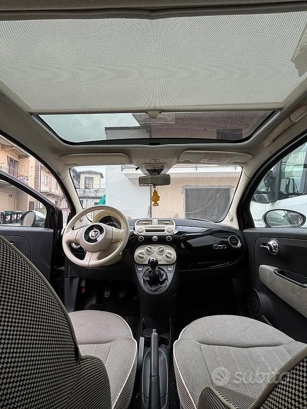 Usata Fiat 500 Lounge 69 CV (50 kW) 2008 Nero Utilitaria