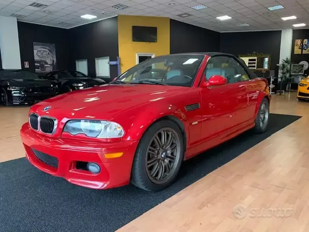 Usata BMW M3 Cabriolet 343 CV (252 kW) 2002 Rosso Cabrio