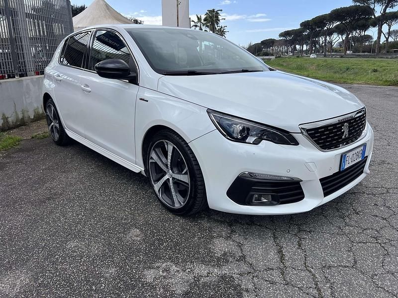 Usata Peugeot 308 GT-line 120 CV (88 kW) 2017 Bianco Berlina
