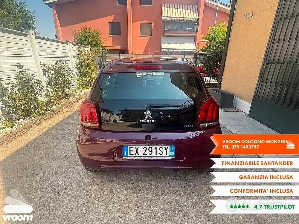 Usata Peugeot 108 Allure 69 CV (50 kW) 2014 Utilitaria