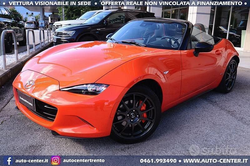 Usata Mazda MX5 184 CV (135 kW) 2019 Arancione Cabrio