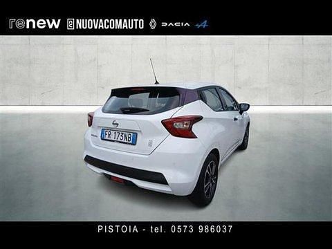 Usata Nissan Micra Visia 71 CV (52 kW) 2018 Bianco Utilitaria