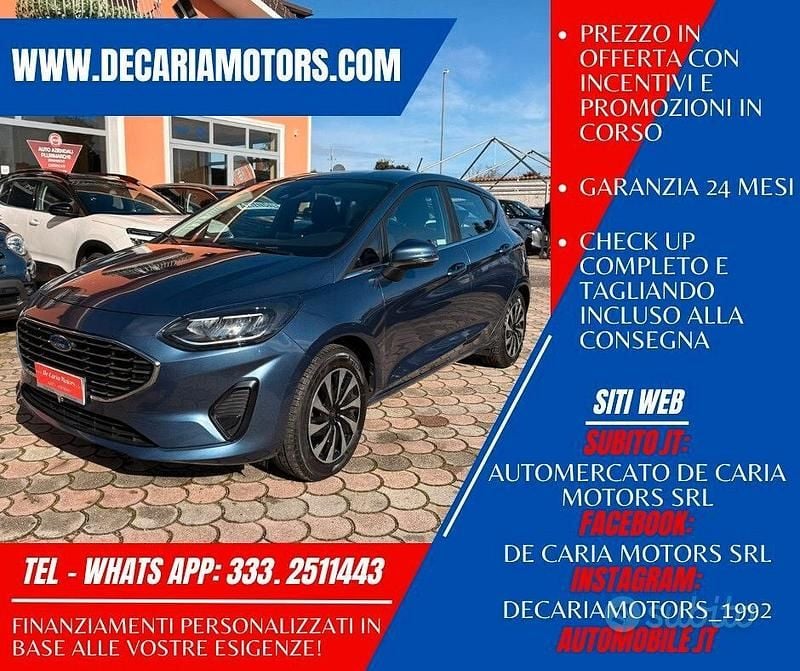 Usata Ford Fiesta Titanium 75 CV (55 kW) 2023 Blu Berlina