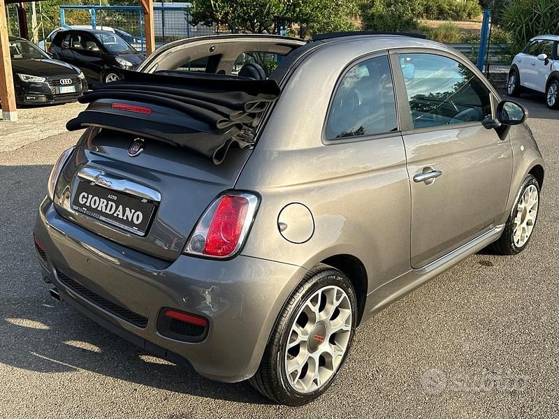 Grigio Usata 2015 Fiat 500 Lounge Cabrio | 7500 € (Buon prezzo) - Immagine 1/4