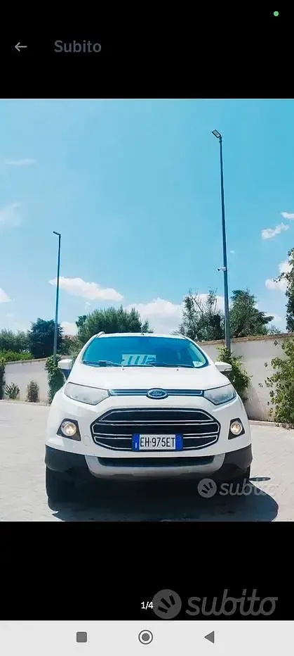 Usata Ford Ecosport 90 CV (66 kW) 2015 Bianco SUV