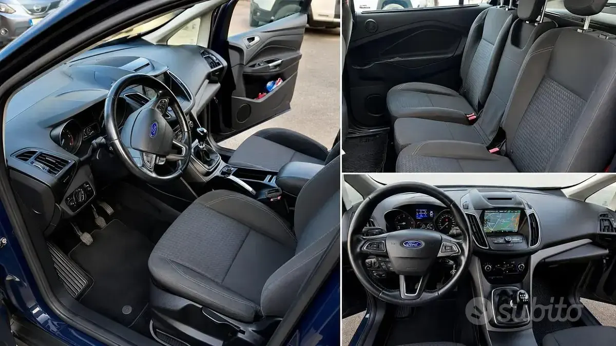 Usata Ford Grand C-Max Titanium 120 CV (88 kW) 2015 Blu Monovolume