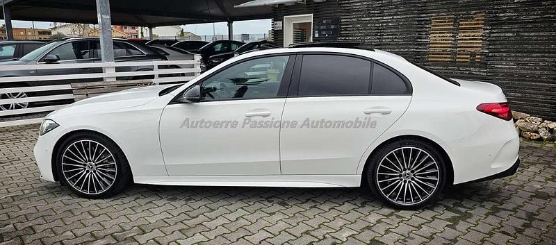 Usata Mercedes C300e Premium 265 CV (194 kW) 2021 Bianco Berlina