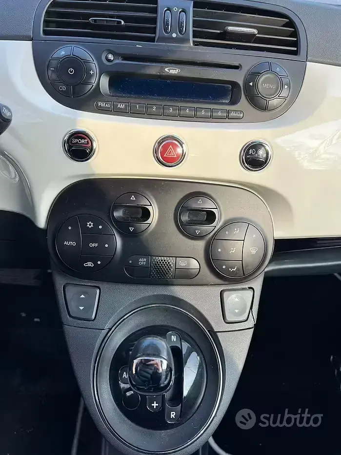 Usata Fiat 500 100 CV (73 kW) 2010 Bianco Cabrio