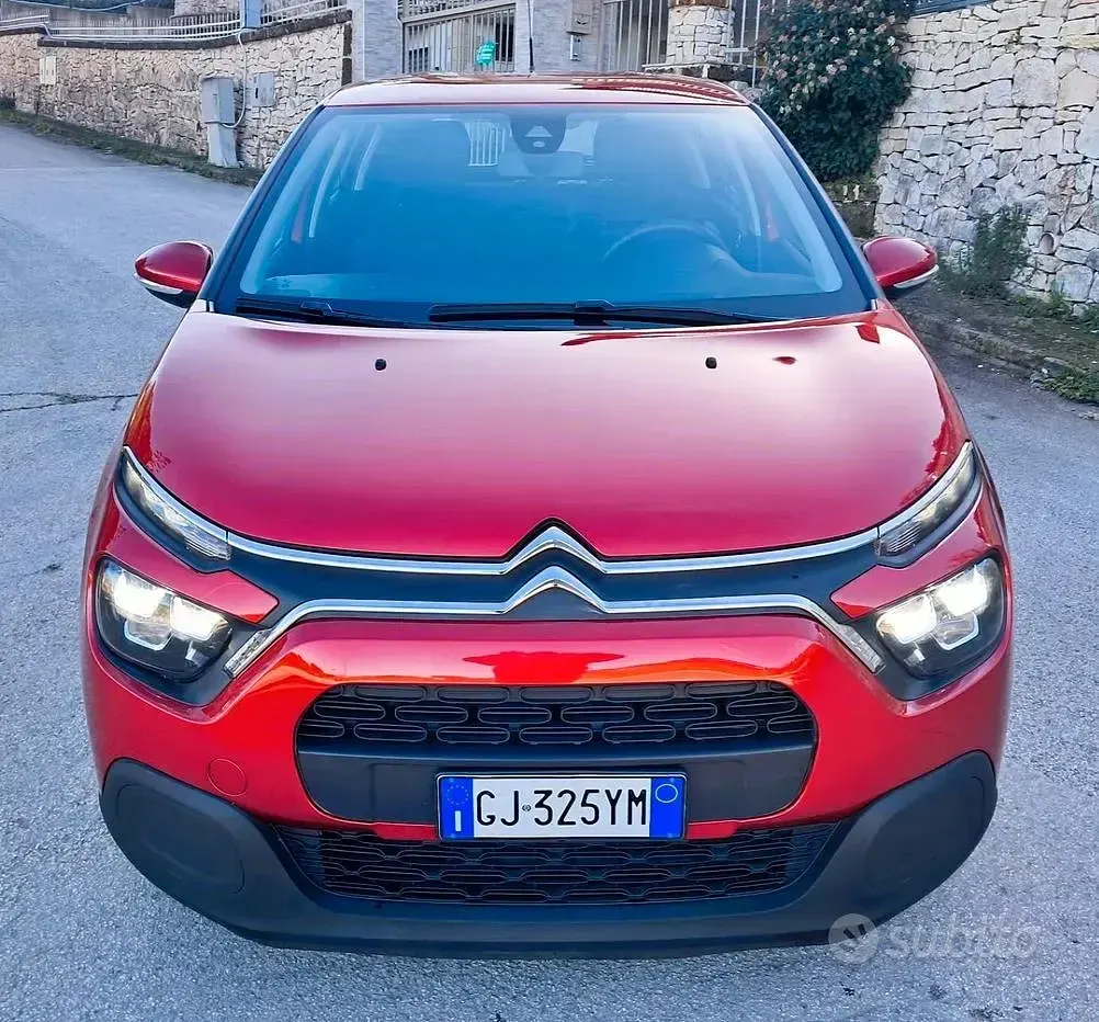 Usata Citroën C3 Feel 102 CV (75 kW) 2022 Rosso Utilitaria