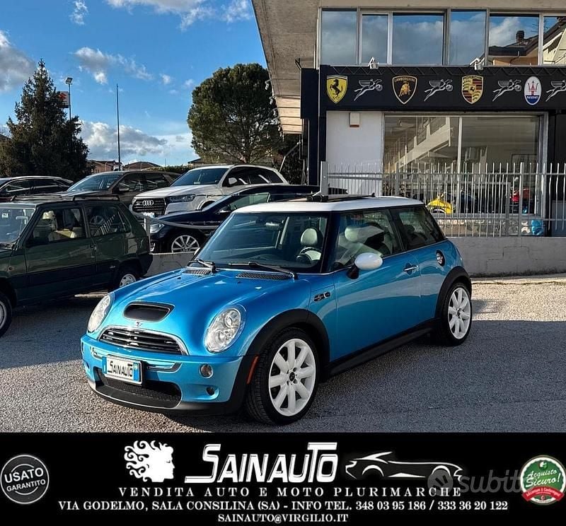 Usata Mini Cooper S 163 CV (119 kW) 2004 Blu Utilitaria