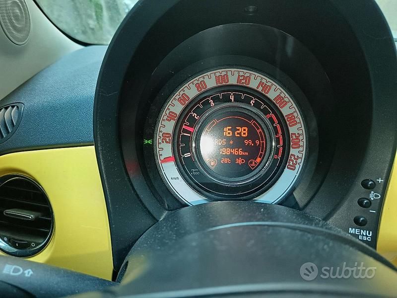 Usata Fiat 500 2008 Giallo Berlina