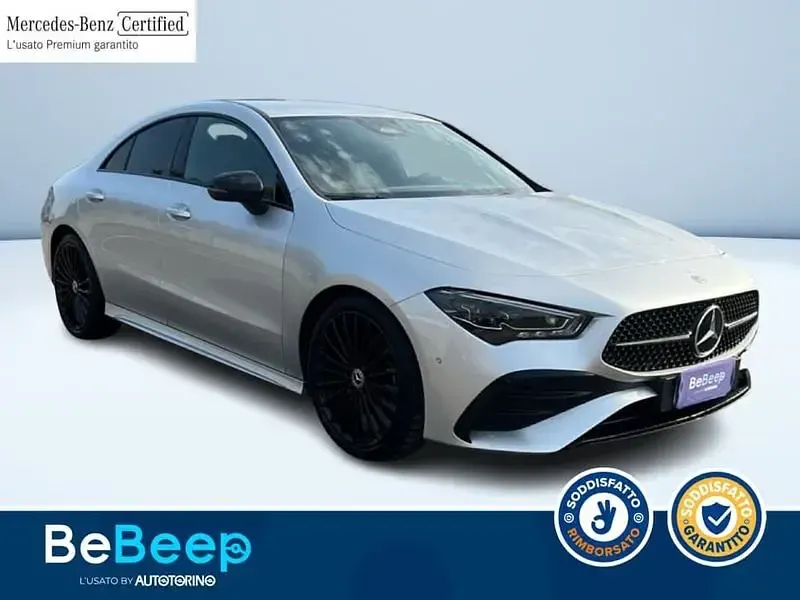 Usata Mercedes CLA200 AMG Line Premium Plus 150 CV (110 kW) 2023 Argento metallizzato Coupé