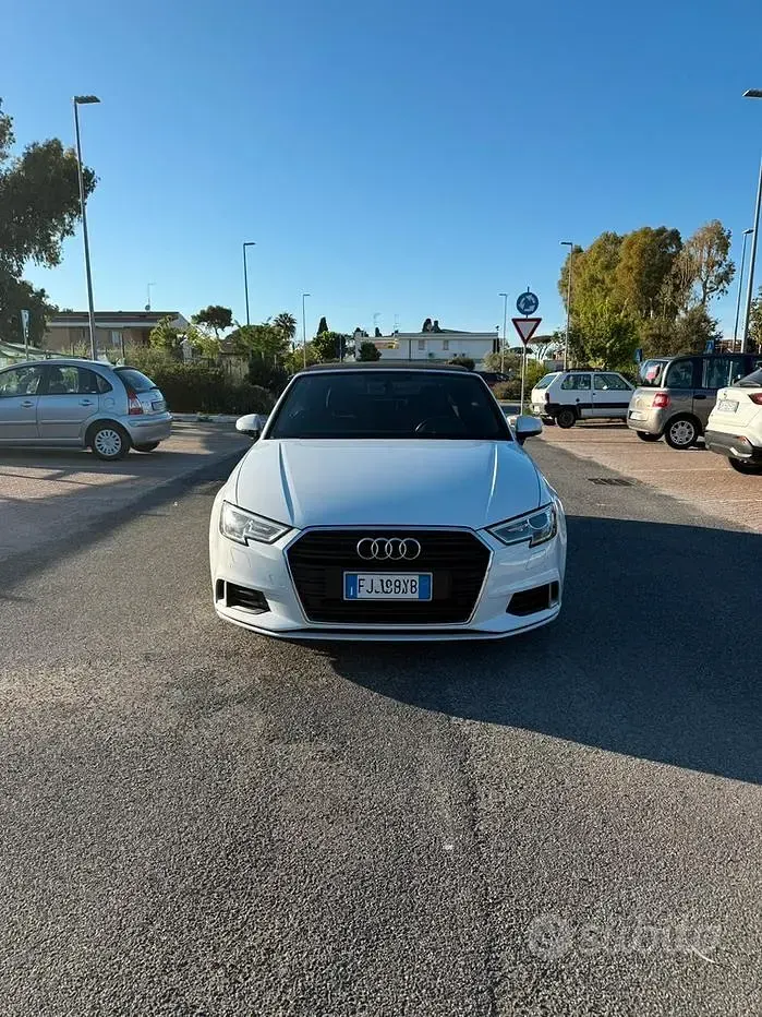 Usata Audi A3 Cabriolet 150 CV (110 kW) 2017 Bianco Cabrio